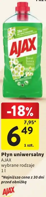 Intermarche Płyn uniwersalny AJAX 1l oferta