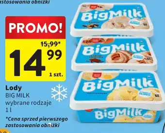 Intermarche Lody BIG MILK 1l oferta