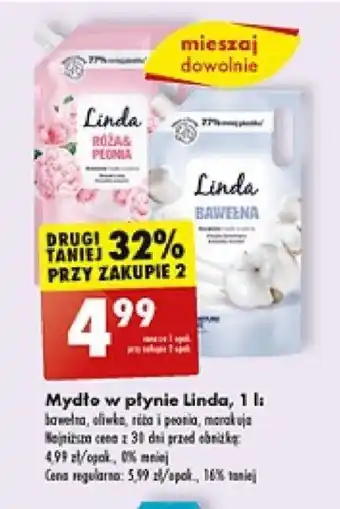 Biedronka Mydło w płynie Linda 1l oferta