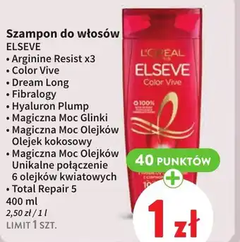 Intermarche Szampon do włosów ELSEVE 400ml oferta