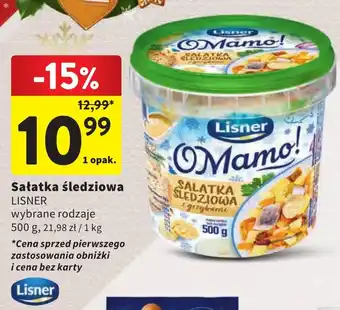 Intermarche Sałatka śledziowa LISNER 500g oferta