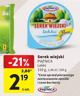 Intermarche Serek wiejski PIĄTNICA 150g oferta