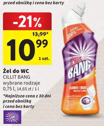 Intermarche żel do WC CILLIT BANG 0,75 l oferta