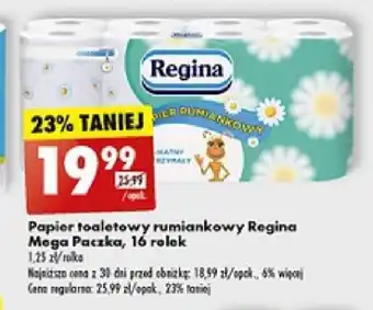Biedronka Papier toaletowy rumiankowy Regina Mega Paczka 16 rolek oferta