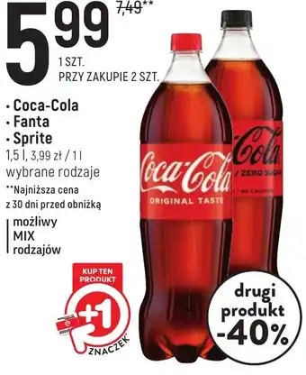 Intermarche Coca Cola Fanta Sprite 1,5l oferta
