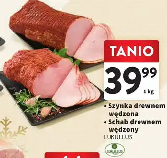 Intermarche Szynka drewnem wędzona Schab drewnem wędzona LUKULLUS 1kg oferta