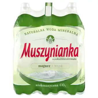 Carrefour Express Muszynianka naturalna woda mineralna wysokozmineralizowana niskonasycona co2 6 x 1,5 l oferta