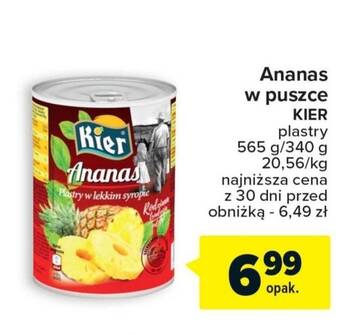 Carrefour Ananas kier oferta