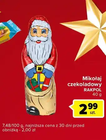 Carrefour Express Mikołaj z czekolady rakpol oferta