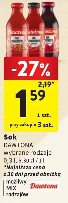 Intermarche Sok DAWTONA 0,3 l oferta