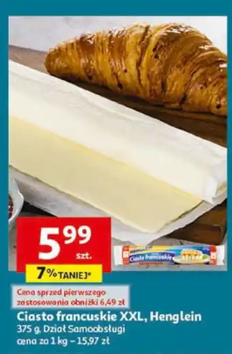 Auchan Ciasto francuskie XXL, Henglein 375 g oferta
