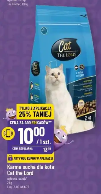 Polomarket Karma sucha dla kota Cat the Lord 2 kg oferta