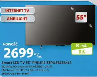 Auchan Smart LED TV 55" PHILIPS 55PUS8118/12 oferta