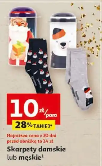 Auchan Skarpety damskie lub męskie oferta