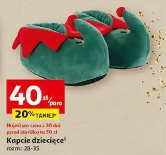 Auchan Kapcie dziecięce oferta