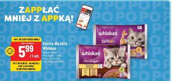Polomarket Karma dla kota Whiskas wybrane rodzaje 4 x 85g oferta