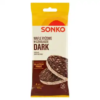 Auchan Sonko wafle ryżowe w czekoladzie 65 g (4 sztuki) oferta