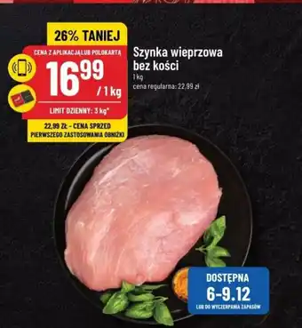 Polomarket Szynka wieprzowa bez kości 1kg oferta