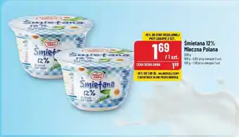 Polomarket Śmietana 12% Mleczna Polana 200g oferta