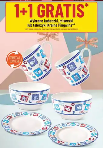 Wybrane kubeczki, miseczki lub talerzyki Kraina Pingwina