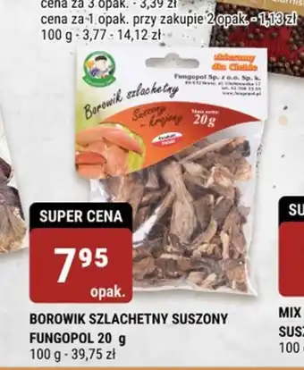 bi1 BOROWIK SZLACHETNY SUSZONY FUNGOPOL 20 g oferta