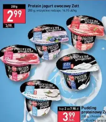 Stokrotka Protein jogurt owocowy Zott 200 g oferta