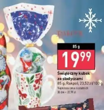 Stokrotka Świąteczny kubek ze słodyczami Rakpol 85g oferta