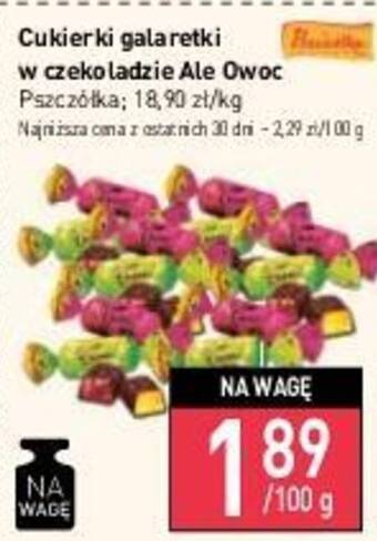 Stokrotka Cukierki galaretki w czekoladzie Ale Owoc Pszczółka 100g oferta