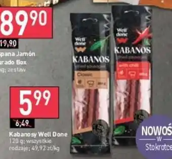 Stokrotka Kabanosy Well Done 120 g oferta