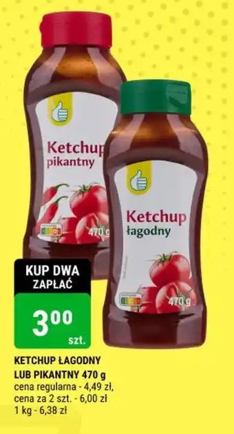 bi1 KETCHUP ŁAGODNY LUB PIKANTNY 470 g oferta