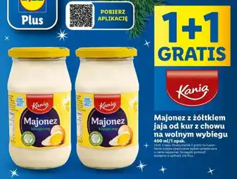 Lidl Kania Majonez z żółtkiem jaja od kur z chowu na wolnym wybiegu 400 ml oferta