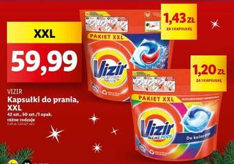 Lidl VIZIR Kapsułki do prania, XXL 42-50 szt. oferta