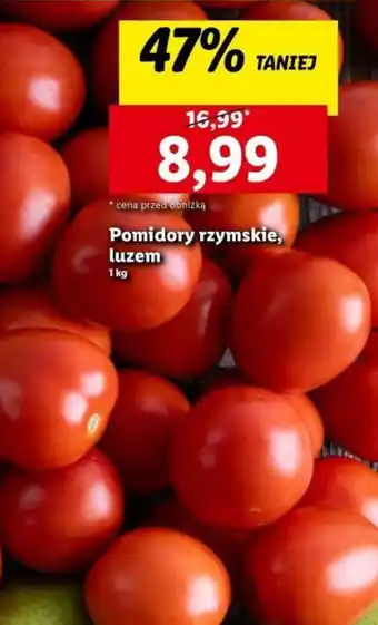Lidl Pomidory rzymskie, luzem 1 kg oferta