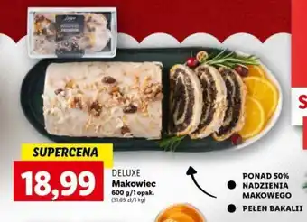 Lidl DELUXE Makowiec 600 g oferta