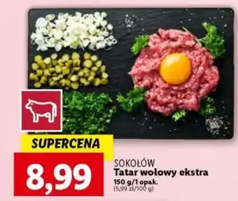 Lidl SOKOŁÓW Tatar wołowy ekstra 150 g oferta
