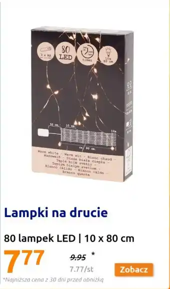 Action Lampki na drucie oferta