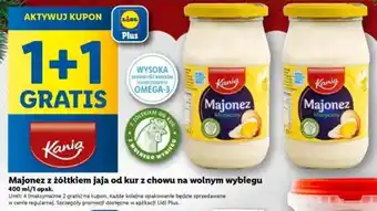 Lidl Kania Majonez z żółtkiem jaja od kur z chowu na wolnym wybiegu 400 ml oferta