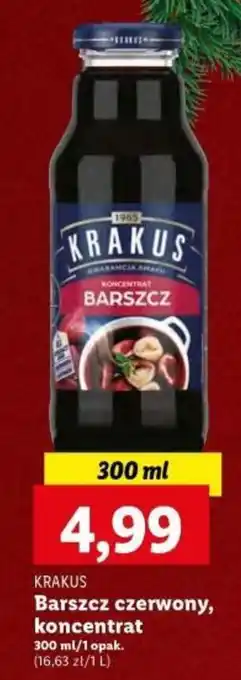 Lidl KRAKUS Barszcz czerwony, koncentrat 300 ml oferta