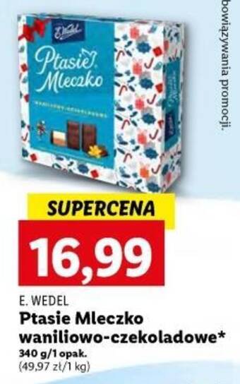 Lidl E. WEDEL Ptasie Mleczko waniliowo-czekoladowe 340 g oferta