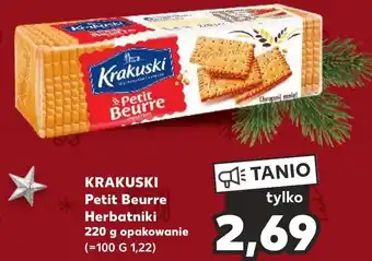Kaufland KRAKUSKI Petit Beurre Herbatniki 220 g oferta