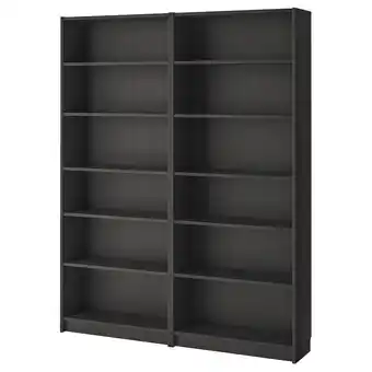 IKEA Billy regał, czarnybrąz, 160x28x202 cm oferta