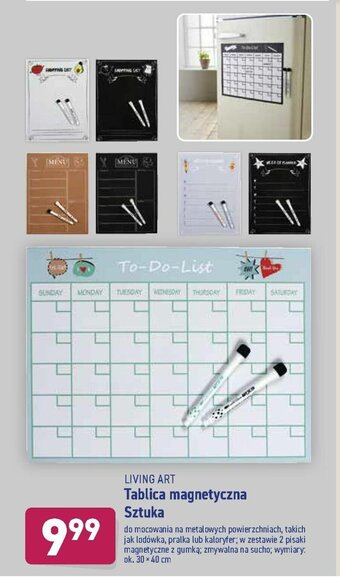 ALDI Tablica magnetyczna oferta