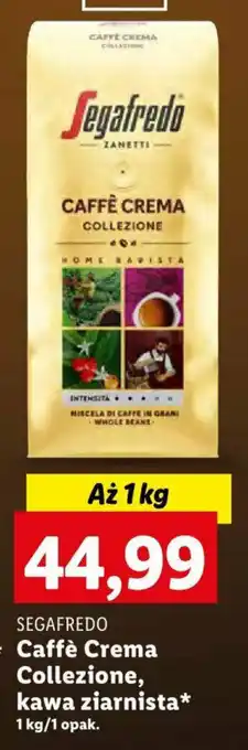 Lidl SEGAFREDO Caffè Crema Collezione kawa ziarnista 1 kg oferta