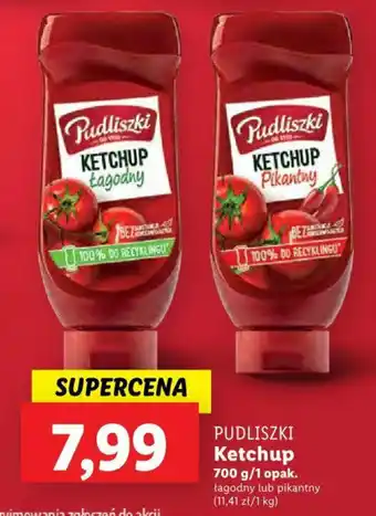Lidl PUDLISZKI Ketchup 700 g oferta