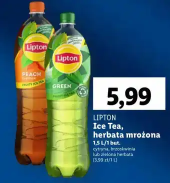 Lidl LIPTON Ice Tea herbata mrożona 1,5l oferta