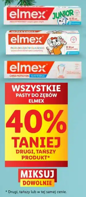 Lidl WSZYSTKIE PASTY DO ZĘBÓW ELMEX oferta