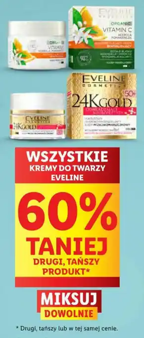 Lidl WSZYSTKIE KREMY DO TWARZY EVELINE oferta