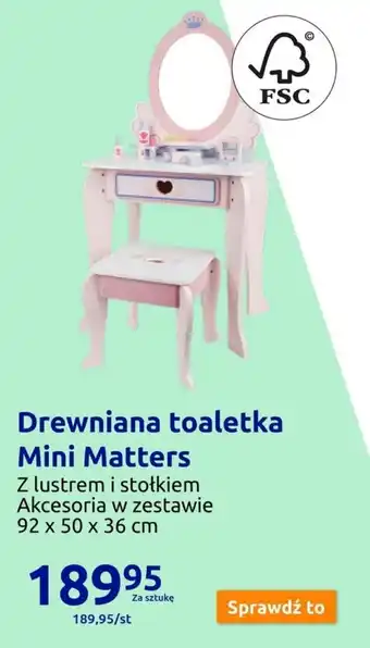 Action Drewniana toaletka Mini Matters oferta