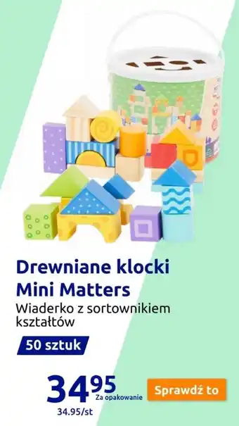 Action Drewniane klocki Mini Matters oferta