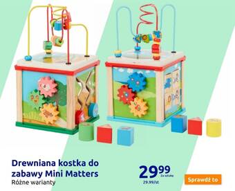 Action Drewniana kostka do zabawy Mini Matters oferta